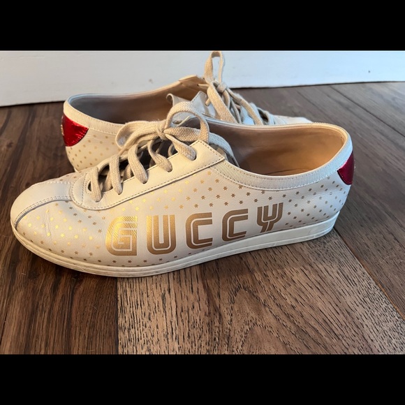 GUCCI white sega Falacer bowling sneakers - Picture 3 of 5